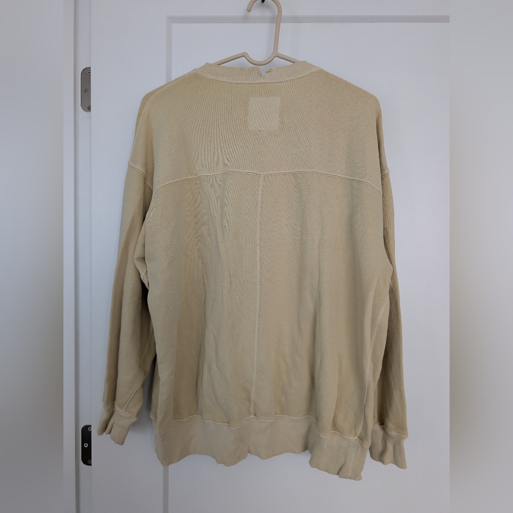 Aerie Light Yellow Oversized Women's Sweater, Size XS - Picture 3 of 4